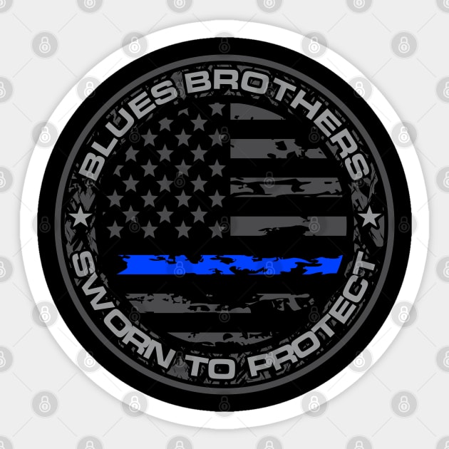 BLUES BROTHERS Sticker by razrgrfx